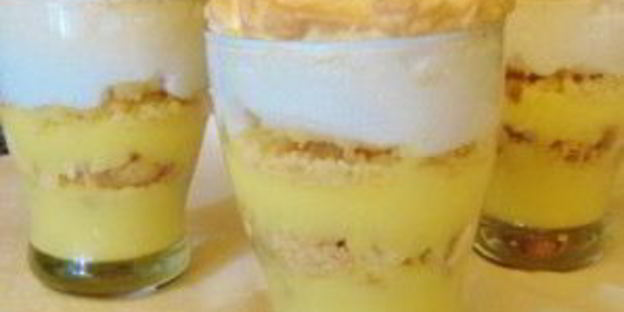 лимонный десерт