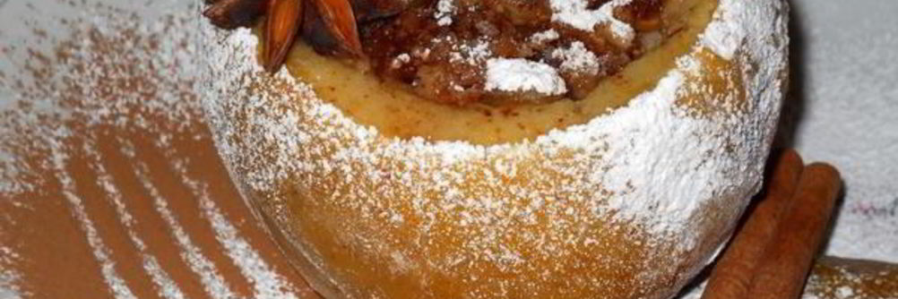 Молодильные яблоки запеченные с овсянкой