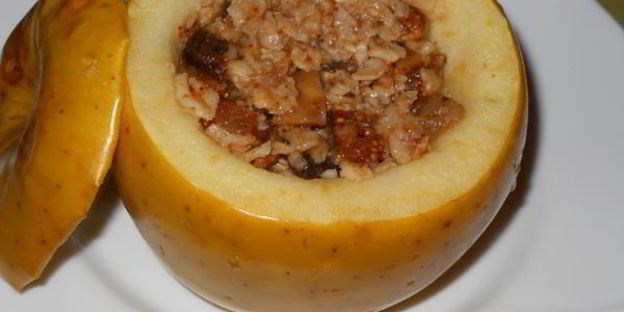 молодильные яблоки запеченные с овсянкой