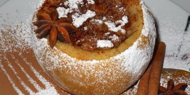 молодильные яблоки запеченные с овсянкой