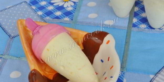 апельсиновое мороженое с мартини