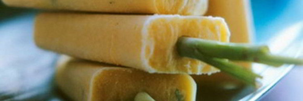 Банановое мороженое с базиликом