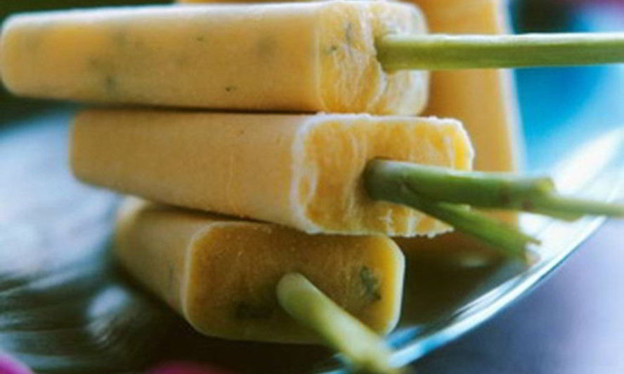 Рецепт бананового мороженого с базиликом