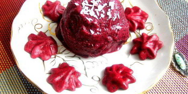 черничное мороженое