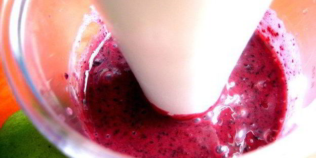 черничное мороженое