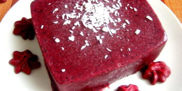 черничное мороженое