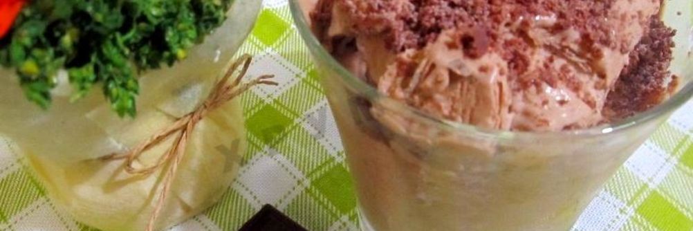 Домашнее мороженое с шоколадом