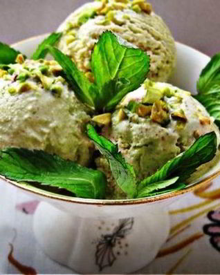 Фисташковое мороженое