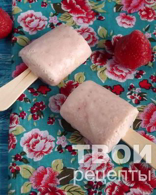 Клубнично-банановое мороженое