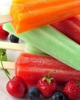 Клубнично-цитрусовое мороженое без молока