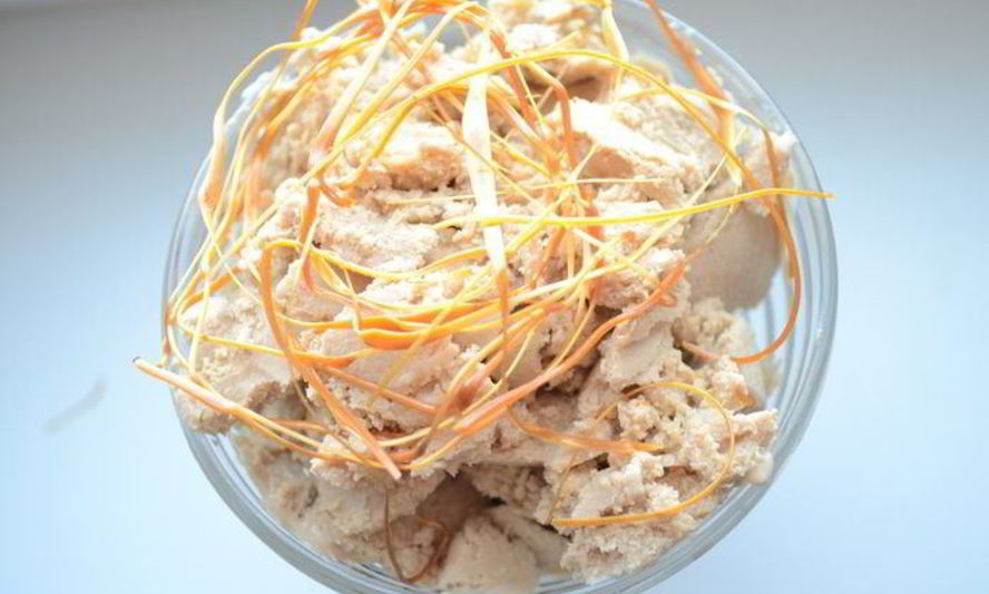 Рецепт кофейного мороженого с карамелью