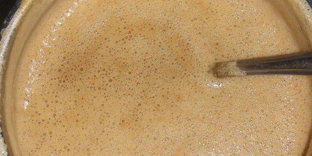 кофейное мороженое с карамелью