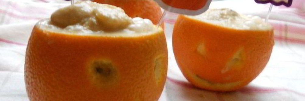 Мангово-апельсиновое мороженое на Halloween