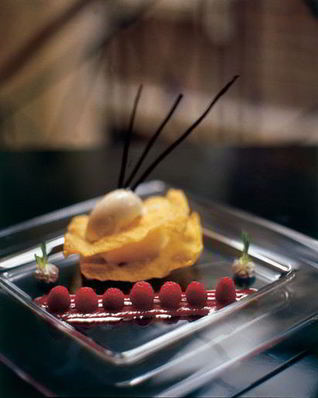 Миндальное мороженое с тестом для равиоли