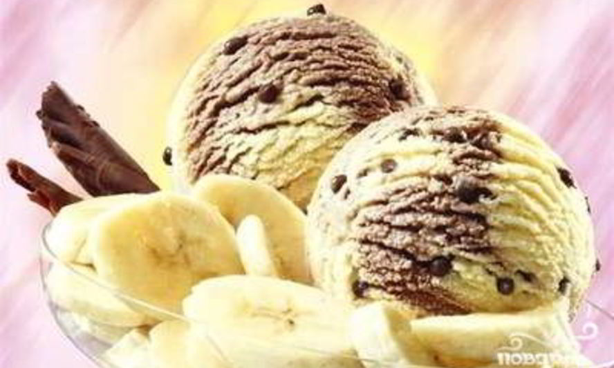 Рецепт мороженого из банана и молока
