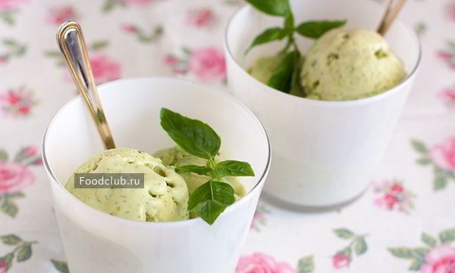 Рецепт мороженого из базилика