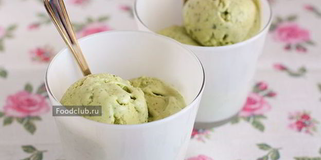 мороженое из базилика