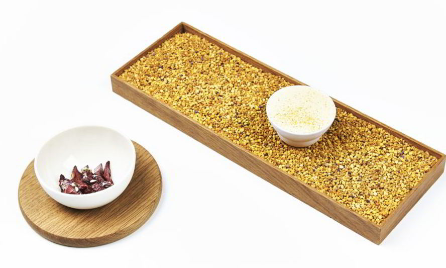 Рецепт мороженого из воска и пыльцы и сушеное яблоко с темным медом и бузиной