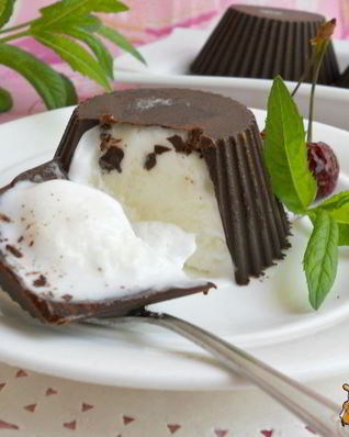 Мороженое молочное в шоколаде