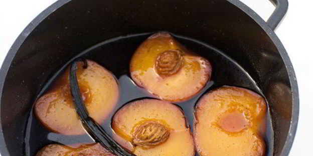 мороженое персик мельба