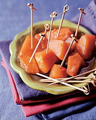 Мороженое с глазированной тыквой холодно-горячо