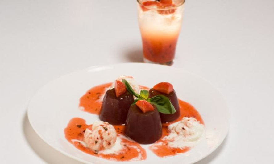 Рецепт мороженого с винным желе