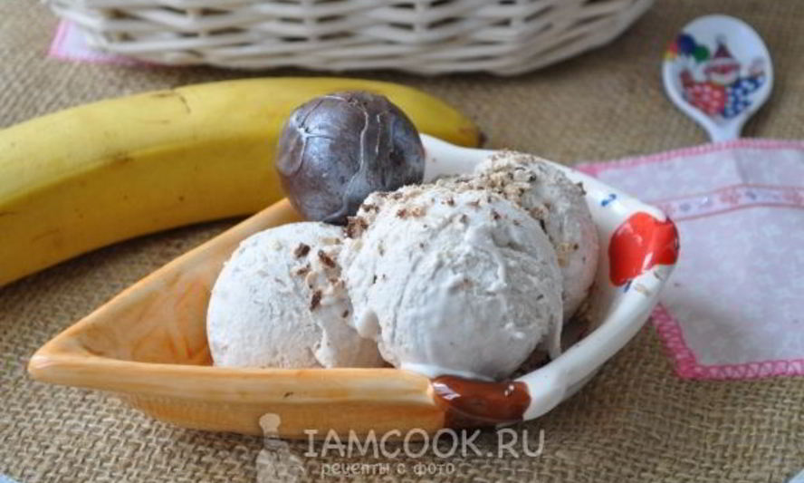 Рецепт мягкого бананового мороженого