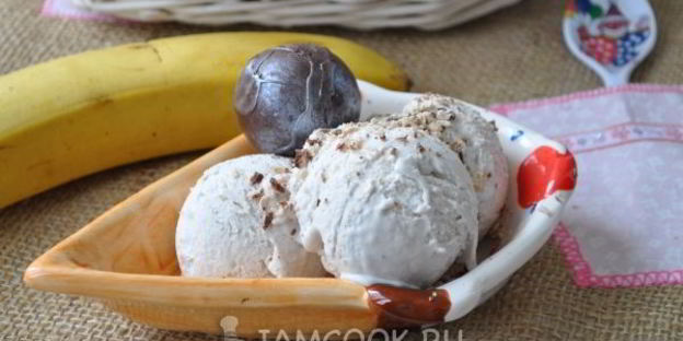 мягкое банановое мороженое