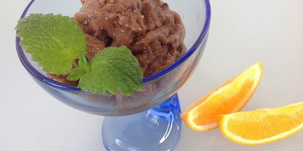 постное шоколадное мороженое