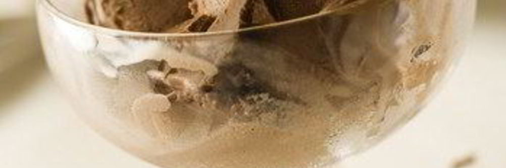 Шоколадное мороженое с самбукой