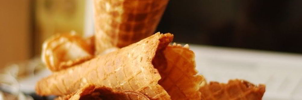 Вафельные рожки для мороженого