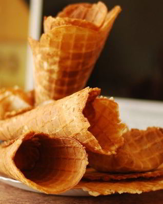 Вафельные рожки для мороженого