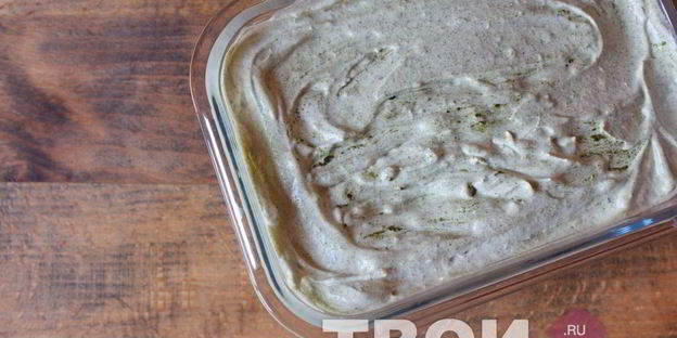 зеленое мороженое