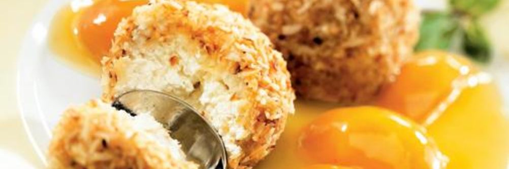 Жареное мороженое в хрустящей панировке