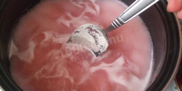 клюквенный мусс