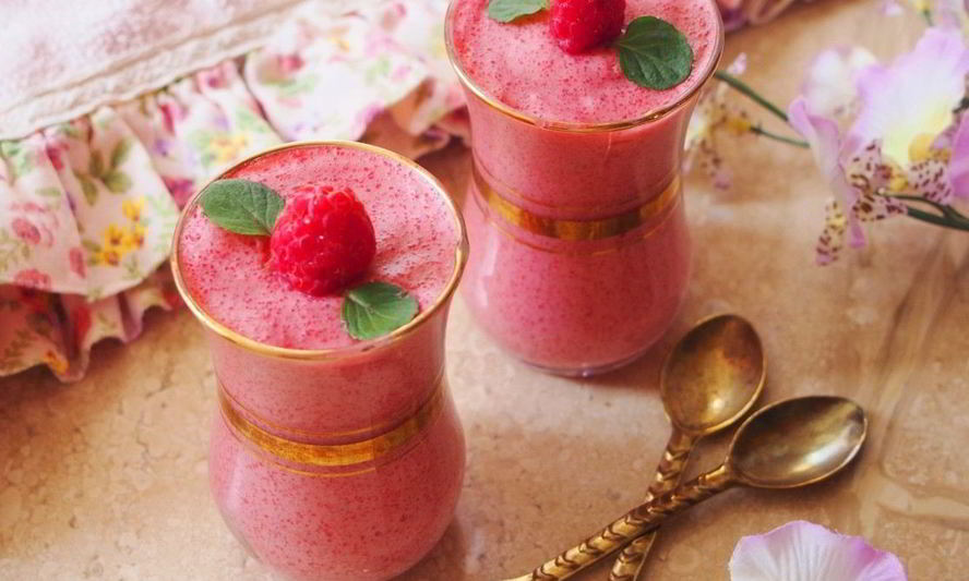 Рецепт малинового мусса из манки