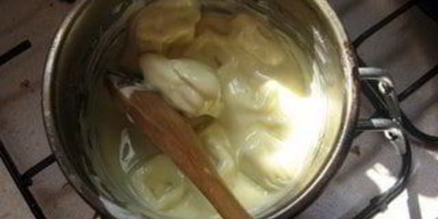 мильфей с муссом из белого шоколада