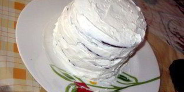 мильфей с муссом из белого шоколада