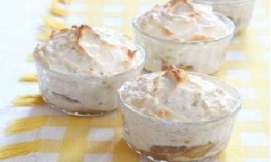 Рецепт мусса из белка с бананом и яблоком