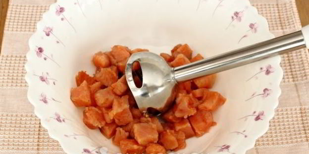 мусс из малосольной горбуши