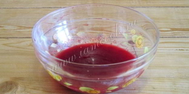 мусс клюквенный