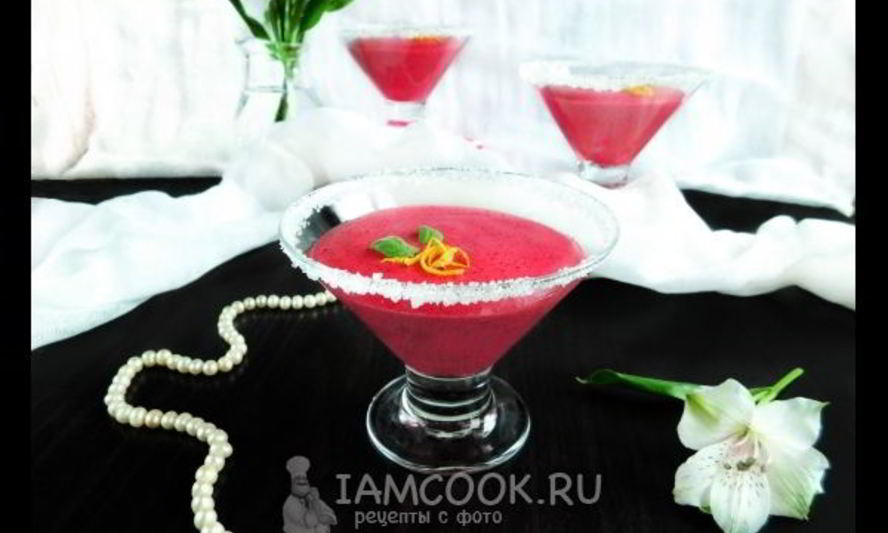 Рецепт постного мусса с вишней