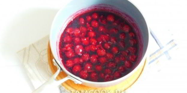 постный мусс с вишней