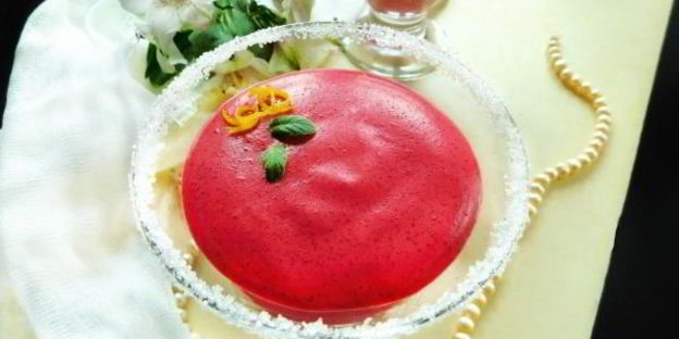 постный мусс с вишней