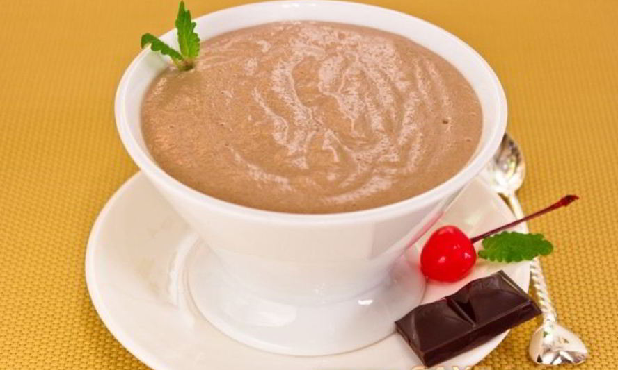 Рецепт шоколадного мусса на манной крупе