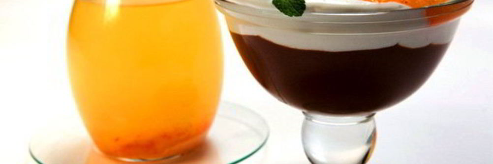 Шоколадный мусс с хурмой