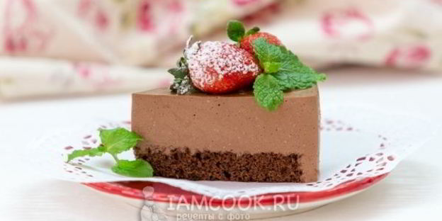 шоколадный муссовый торт