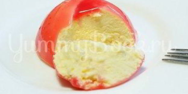 ванильный мусс в глазури