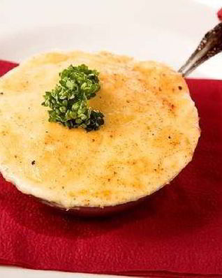 Мясной пудинг с сыром