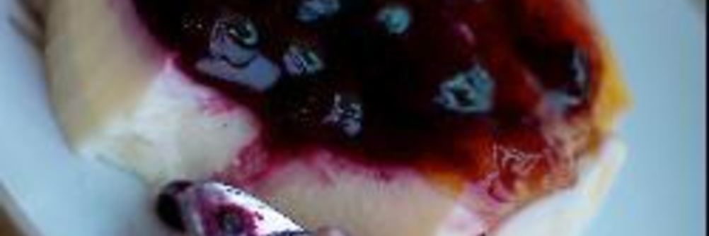 Панна-котта с черникой